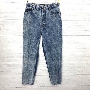 Vintage Jack Mulqueen Women's Jeans Acid Wash Taper Leg High Rise size 28 x 28
